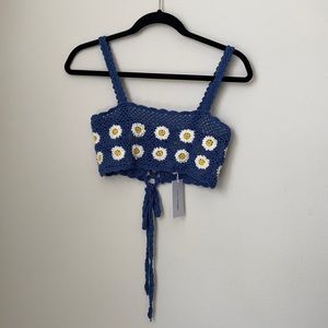 REVOLVE daisy crochet crop top